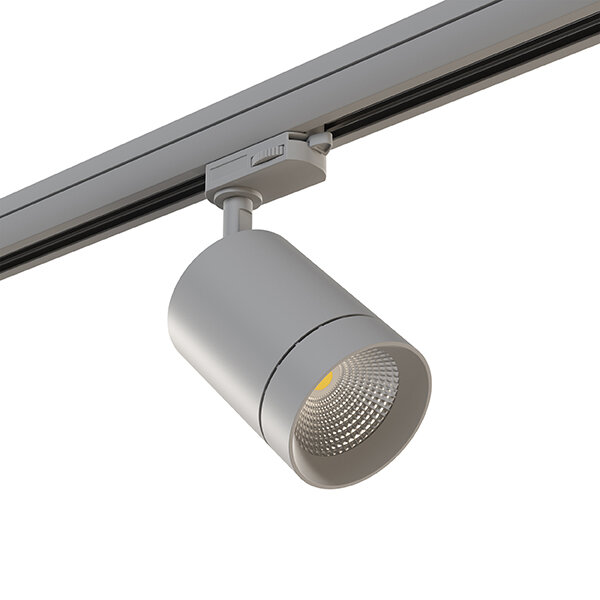 301592 Светильник для 3-фазного трека CANNO LED 15W 960LM 30G СЕРЫЙ 3000K IP20 (в комплекте)