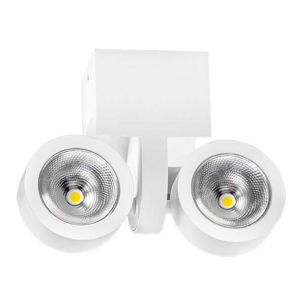 055364*** Светильник SNODO LED 2*10W 1960LM 23G БЕЛЫЙ 4000K IP20 (в комплекте)