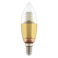 940522 Лампа LED 220V C35 E14 7W=70W 460LM 60G CL/GD 3000K 20000H (в комплекте)